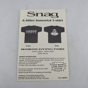 The Immortal - Manual & Insert Only - Nintendo Nes - Authentic (No Game)