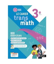 Transmath Mathématiques 3e - Cahier élève - 2025