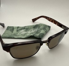 Maui Jim MJ-257-17C Men s Black Rectangle Polarized Sunglasses 54-18-140 Cloth