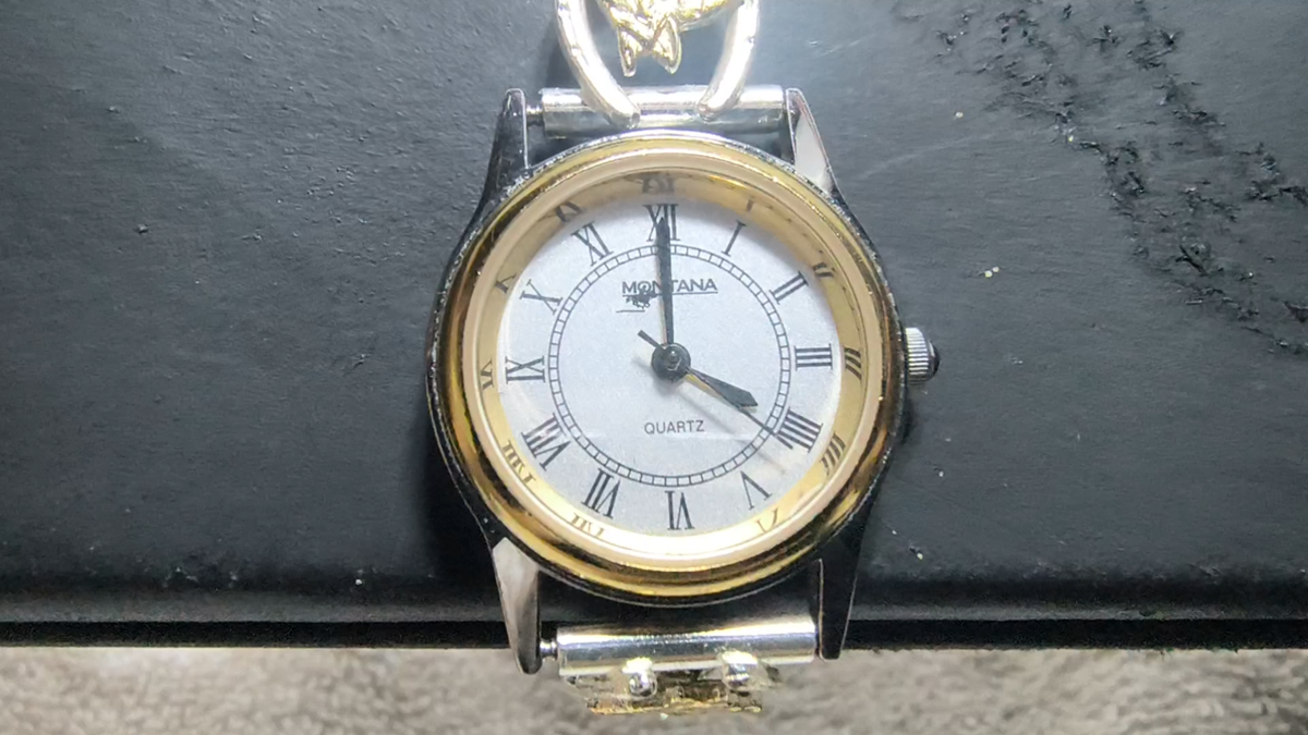 Montana Silversmiths Watch Women Horse In Horseshoe Band New Bat
