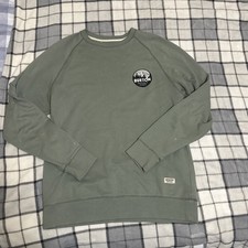 Burton Snowboards Sweatshirt Durable Goods Mens Large Gray Mountain Graphic