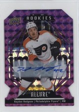 2022-23 Allure Rookies Purple Diamond Die-Cut 6/10 Hayden Hodgson #149 Auto ms9