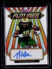 2024 Leaf Vivid #6/6 White Mojo Tejhaun Palmer Vivid Futures Auto