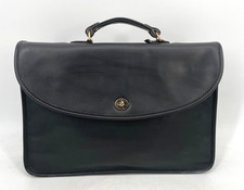 VTG Coach Lexington Briefcase Leather Messenger Bag made in USA Black NO STRAP