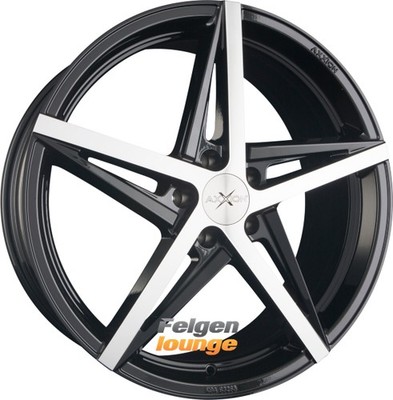 4x AXXION AX10 Schwarz Hochglanzpoliert (SP+) 8,5x20 ET40 5x112