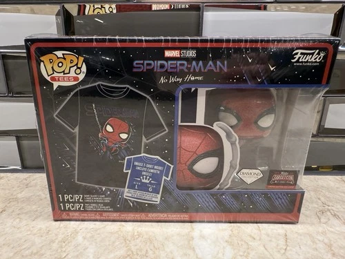 Funko Pop! & Tee Spider-Man No Way Home Diamond Target Con 2023 Size LARGE