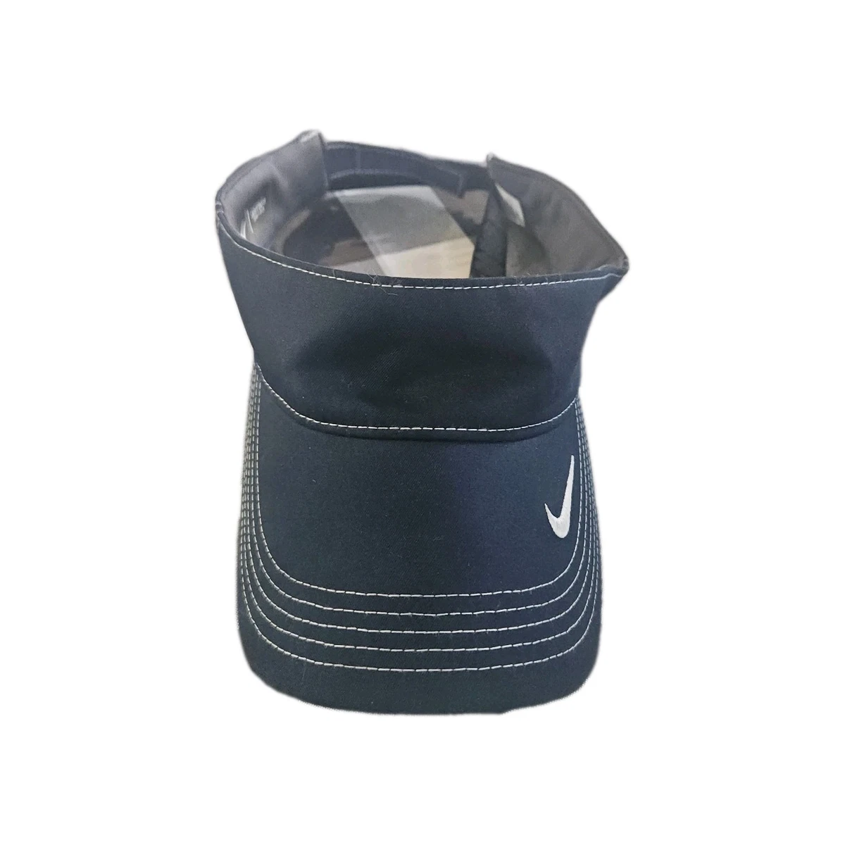 Nike Golf Embroidered Black & White Women\'s Adjustable Visor OS Nike Adult Dri-FIT Ace Swoosh Visor | Golf Galaxy main image 4