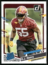 2023 Donruss #400 K.J. Henry Press Proof Blue