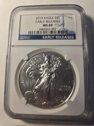 2015 Silver Eagle NGC MS-69 Early Release $1 Dollar 1oz Uncirculated .999 -MS