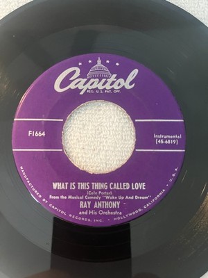 Ray Anthony (Harlem Nocturne/What is This Thing Called Love) 45rpm Capital 1951
