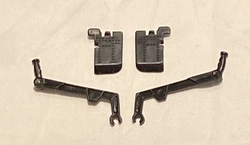 vintage original Kenner Star Wars SPEEDER BIKE PARTS LOT #4 handlebars + flaps