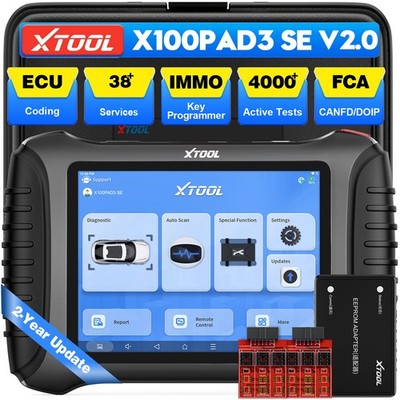 2026 XTOOL X100 PAD3 SE V2.0 Advanced Key Programmer Diagnostic Scanner 38+Reset