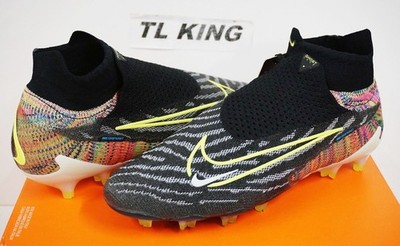 Nike Phantom GX Elite DF Fusion FG P Soccer Cleats Rainbow