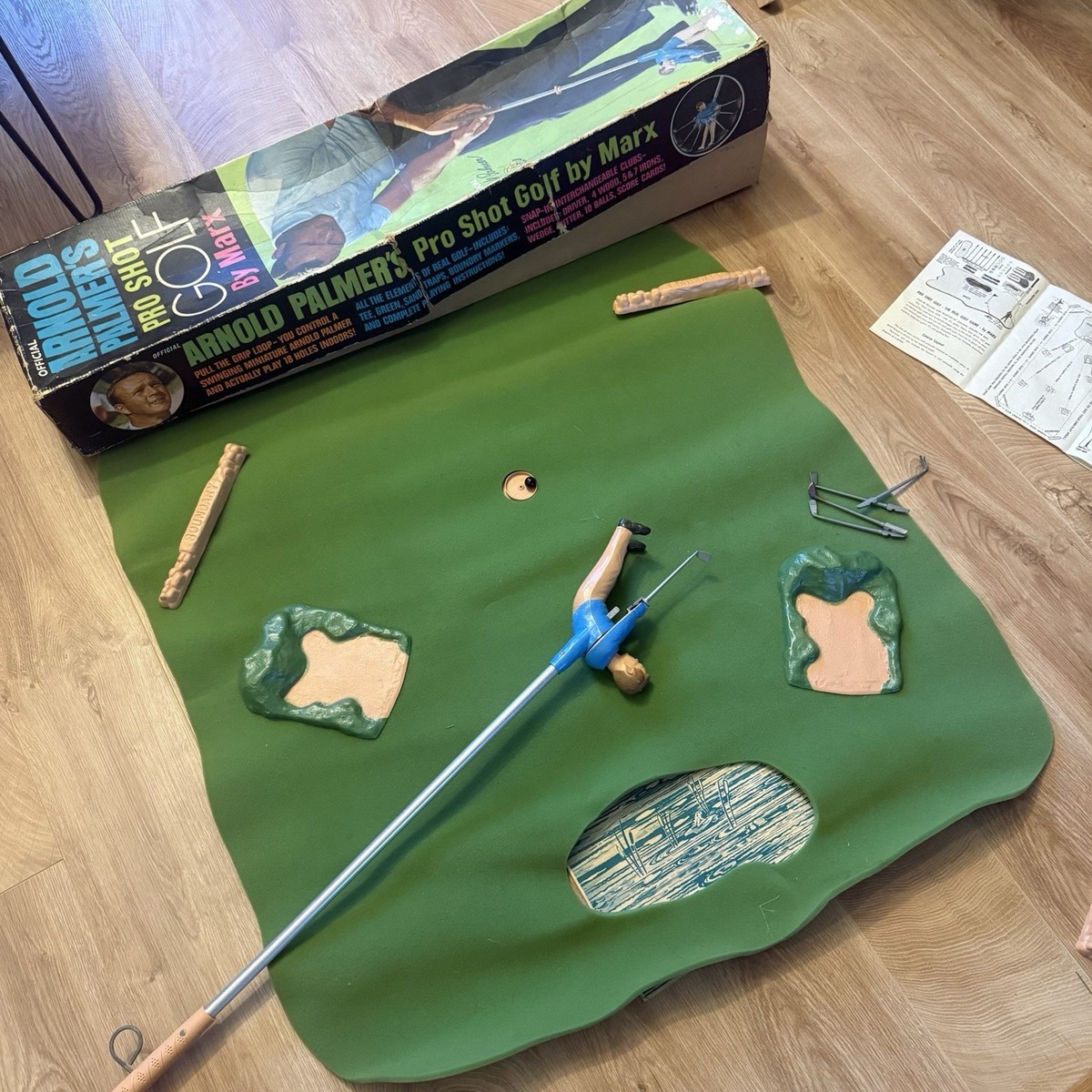 Vintage Marx Arnold Palmer Pro Shot Golf Indoor Game 1960s Boxed