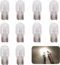 10-Pack T20 7443 Dual Filament Bulbs, 3800K Ultra Bright White 12V 5W Replacemen
