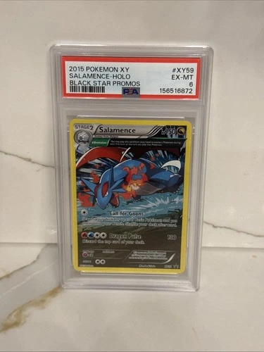 Pokémon Salamence XY59 Black Star Promo Δ Evolution Holo PSA 6