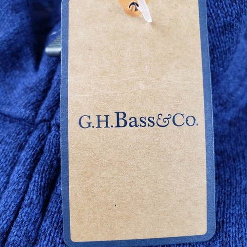 NEW G.H. Bass & Co. Full Zip Fleece Jacket Heather Blue Mens SIZE LARGE NWT $110 image 10
