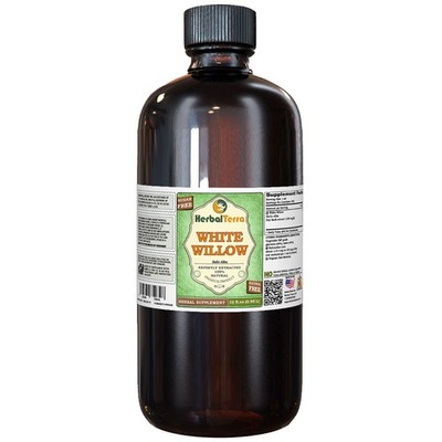 White Willow (Salix Alba) Tincture, Dried Bark Liquid Extract