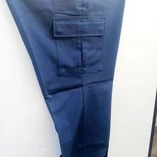 Aramark Navy Work Cargo Pant Men's Size 40W 32L Shop Garage Worksite