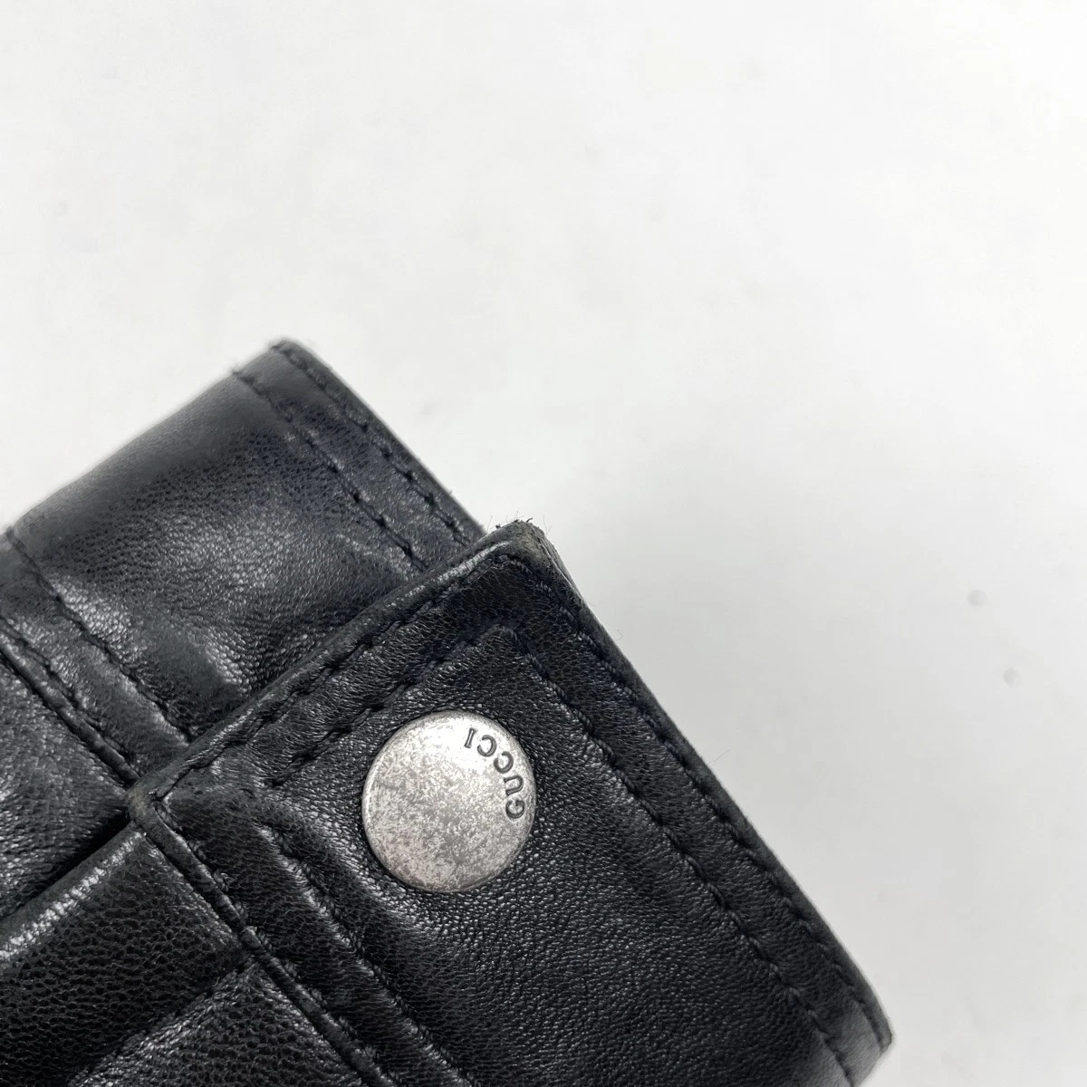 GUCCI logo bottone riders giacca zip riders pelle di pecora nero donna