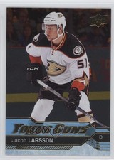 2016-17 Upper Deck Young Guns Silver Foil Jacob Larsson #495 aw8