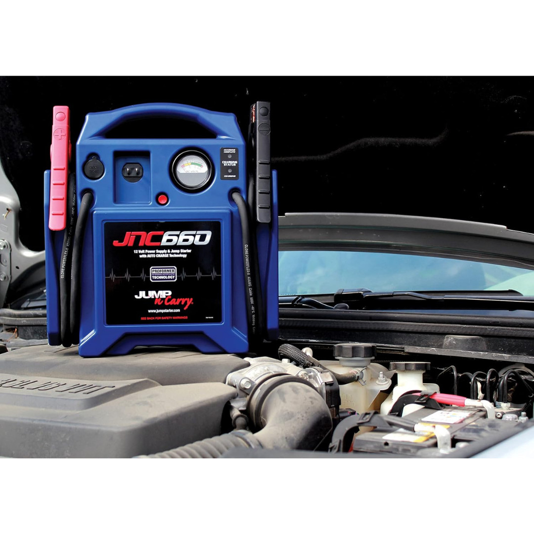 Clore Automotive Jump-N-Carry JNC660 1700 Peak Amp 12 Volt Jump Starter , Blue