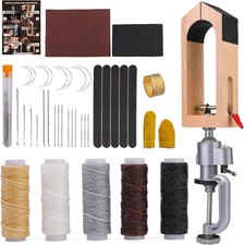 Leather Stitching Pony, Leather Pony Clamp, Wooden Sewing Clamp 360  Rotatabl...