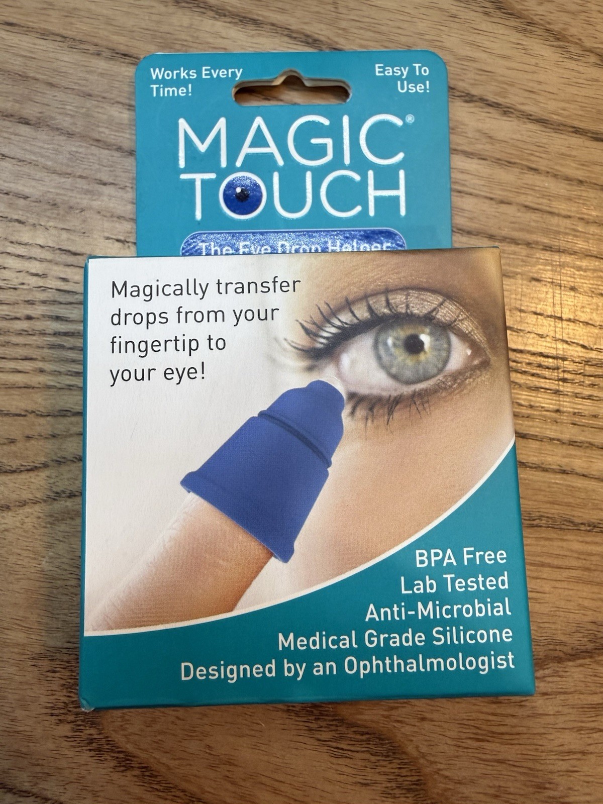 Magic Touch Eye Drop Helper Guide &ndash; Silicone Applicator