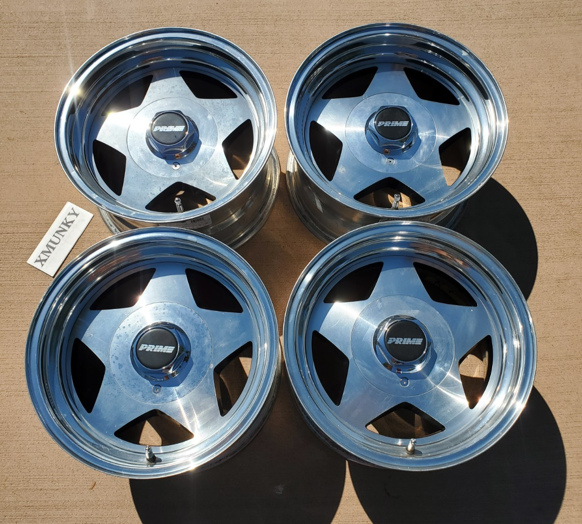 Vintage Prime 5 Star Blade Wheels Rims 15” 15x8.5 4x108 +1 Deep