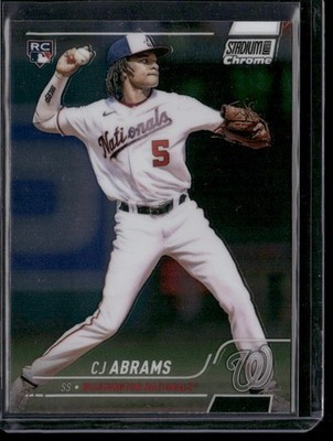 2022 Stadium Club Chrome CJ Abrams Rookie Washington Nationals #31
