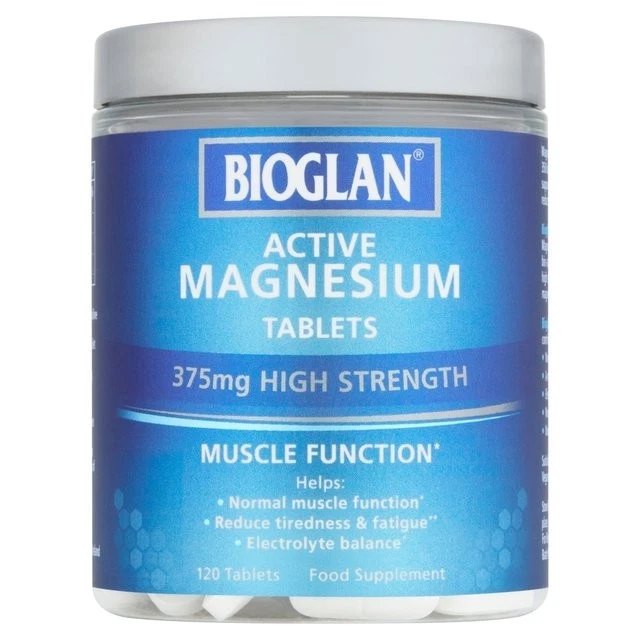 Bioglan - Active Magnesium 120 Tablets - For Muscle Function - BRAND NEW