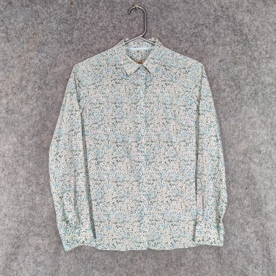 Cordings of Piccadilly Shirt Gr. UK 8 Liberty Tana Lawn Floral Baumwolle Bluse