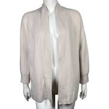 Lululemon Cardigan Sweater Size 4 Merino Wool Blend Open Front Pockets Ribbed