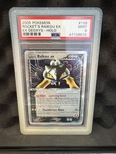 Rocket's Raikou Ex 108/107 Secret Rare Ultra Rare Pokémon Ex Deoxys PSA 9 MINT on eBay