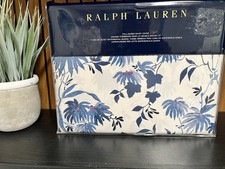 Ralph Lauren Adelaide Floral Full QUEEN Duvet Cover Pretty Blue  White NEW 355