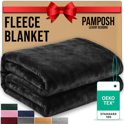 Extra große Fleecedecke King Size super weich Wendebett Sofaüberwurf Double