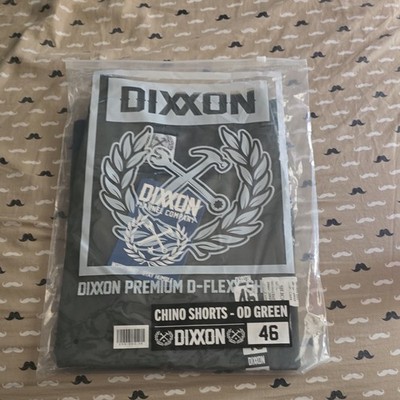 Dixxon Premium D-Flex Chino Shorts OD Green Men's Solid Flat Front Regular