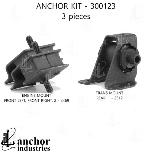 Anchor Engine Mount Kit for Dodge 300123