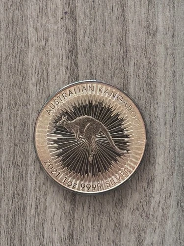 2021 Australia 1 oz Silver Kangaroo Coin .9999 Fine Silver Perth Mint $1