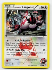 Team Magma's Zangoose 2015 Double Crisis 22/34 on eBay