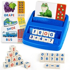 Coogam Matching Letter Game Alphabet Spelling Reading Flash Cards for 3 4 5
