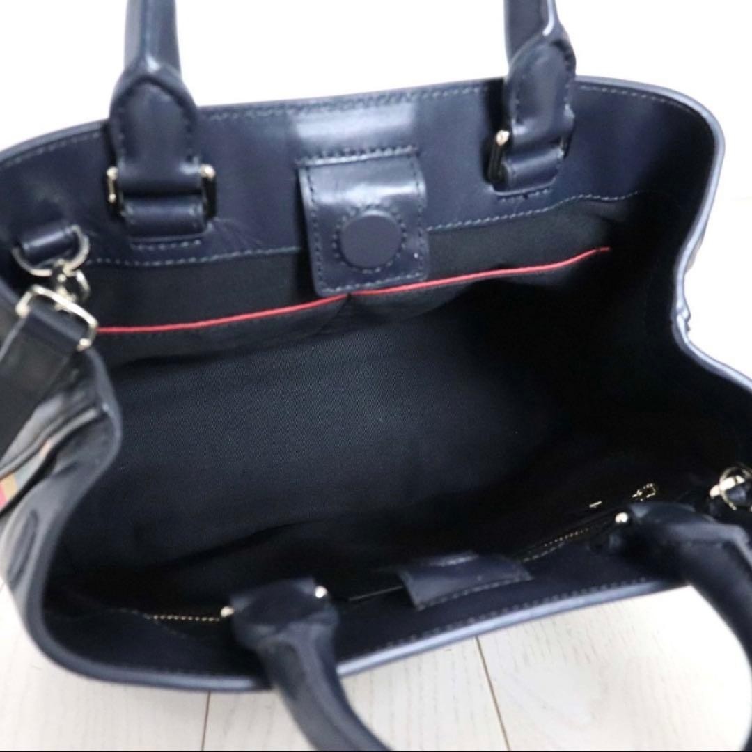 Good Paul Smith Multistripe Leather 2WAY Shoulder Bag View 6