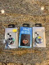  3 Bundle Disney Mickey Mouse Stitch Cell Phone Grip Pop Grip Brand New