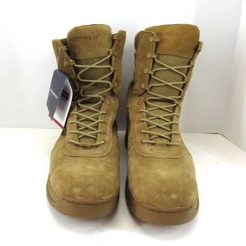 Propper Series 100 F4508 Men Brown Lace Up Military Boots AR670-1 Compliant 13M