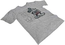 Disney Boys Classic Mickey Mouse Since 1928 Gray Short Sleeve Shirt Size Medium