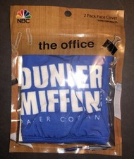 Cotton Fabric Face Mask The Office 2 Pack New