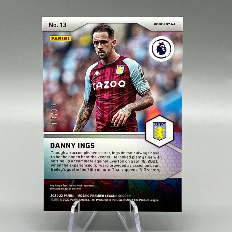 2021/22 Panini Mosaic Danny Ings Pitch Masters Mosaic #13 /10 Aston Villa - Image 3 of 4