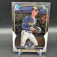 KEVIN EREU 1ST BOWMAN CHROME 2023 PROSPECT MILWAUKEE BREWERS #BCP-229