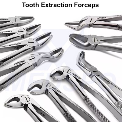 Tooth Extraction Forcep Dental Oral Surgery Upper Lower Moral Root Extracting CE