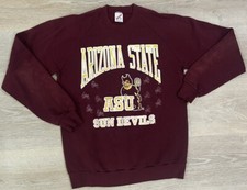 Vintage Arizona State Sun Devils Sweatshirt Large 1990s ASU NCAA College Phoenix